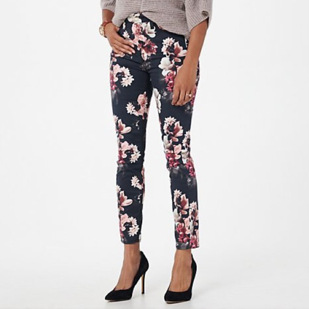 HP💘7FOR ALL MANKIND JEN7⚡️Floral Skinny Jeans_2